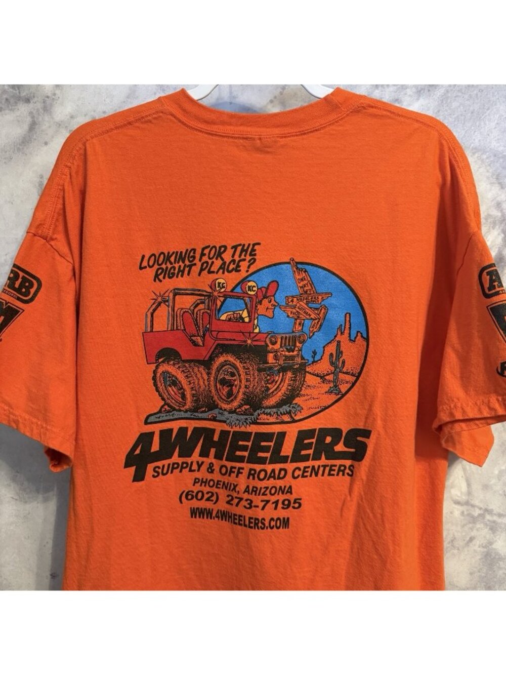 Vintage Got Rocks? 4 Wheelers T Shirt Mens 2XL Orange